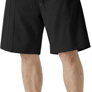 JMIERR Men's Baggy Sweat Shorts Lightweight Cotton Under Knee Casual Drawstring Y2K Lounge Shorts Loose Fit Workout Gym Shorts. L. Black at Amazon Men's Clothing store