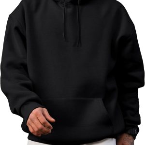 JMIERR Mens Cotton Fashion Hoodies & Sweatshirts Drawstring Long Sleeve Front Collar Hooded Pullovers with Pockets for Men Loose Fit Casua Fall Winter Shirt Tops Sweater Black : Clothing. Shoes & Jewelry